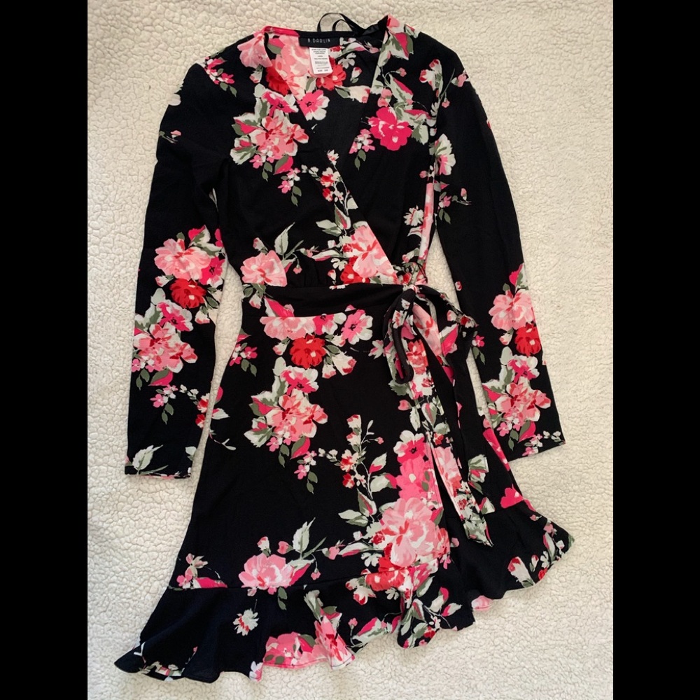 B Darlin wrap around dress